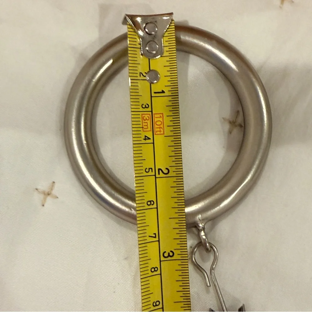 West Elm Brushed Nickel Oversized Curtain Rings